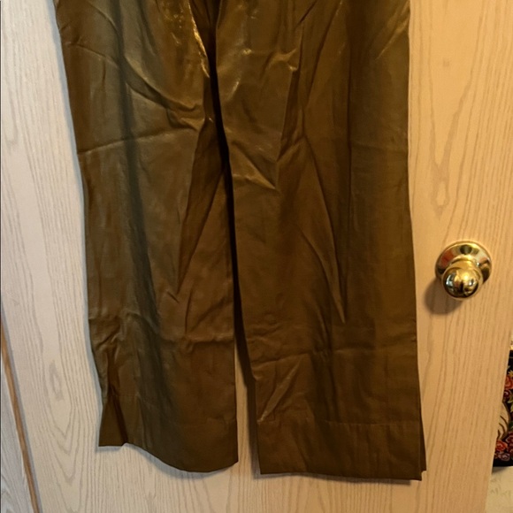 French Connection Olive Green Wide-Leg Pants - Picture 10 of 14